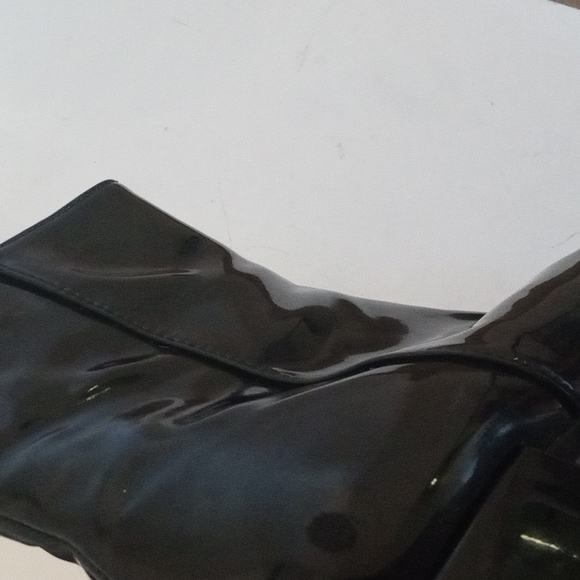 COPY - Women's Black Patent Leather Ankle Boots Booties Size 8 - Picture 7 of 13